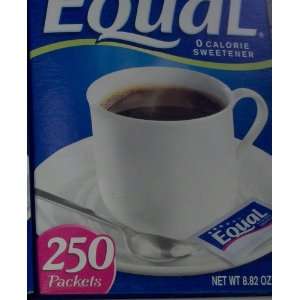 Equal Sugar Substitute, 250 Packets, 8.82 Oz. Net (Pack of 3)  