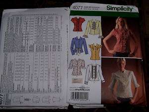stunning blouse / top sewing PATTERN sz 6   14  