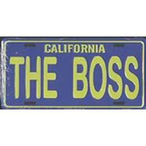  California The Boss Metal License Plate Auto Tag Sports 