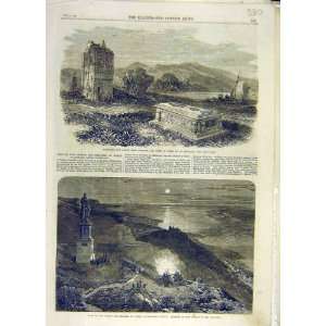  1866 Cambuskenneth Abbey Stirling Ben Braggie Scotland 
