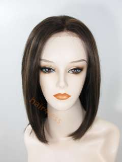 100% Human Hair Lace Front Straight Full Wig LFHH DAISY  