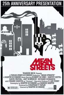 MEAN STREETS   original S/S 27x40 movie poster 25th ANN  1998   ROBERT 