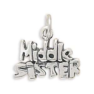  Sterling Silver Middle Sister Charm West Coast Jewelry 