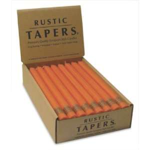  Northern Lights Candles   Rustic Tapers 24pc 12in Pumpkin 