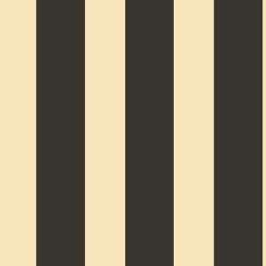  Hawkshead Stria Stripe Black and Ivory Wallpaper in Shand 