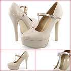 shoezy womens beige patent t bar mary ja $ 37 09  see 