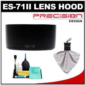 ES 71II Hard Lens Hood & Cleaning Kit for Canon EF 50mm f/1.4 USM Lens 