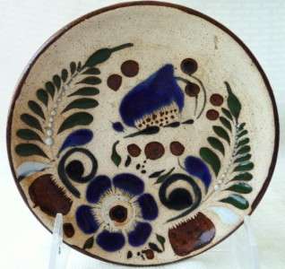 Mexico Tonala Pottery Hand Crafted SMALL PLATE M.C.  