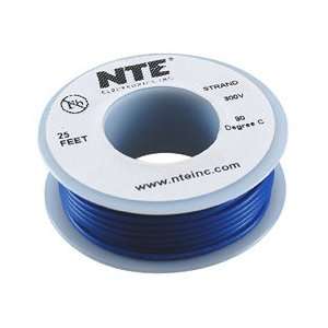  NTE Stranded 26 AWG Hook Up Wire Blue 25 ft. Electronics