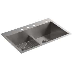  Kohler Vault K 3838 4 Smart Divide Double Equal Sink