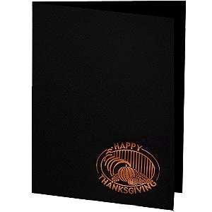  Happy Thanksgiving copper foil design on black cardboard 
