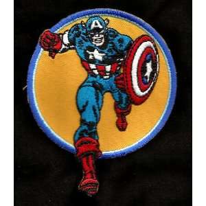  Captain America Retro Patch Running with Shield Licensed 