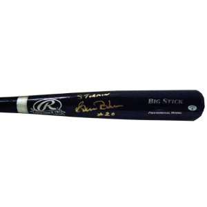  Gorman Thomas Autographed Baseball Bat   Rawlings Black Stormin 