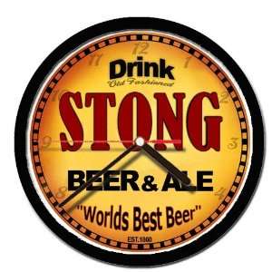  STONG beer and ale cerveza wall clock 