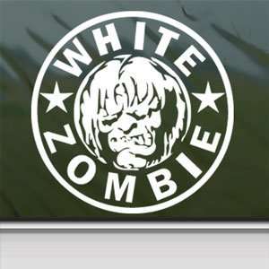  White Rob Zombie White Sticker Car Vinyl Window Laptop 
