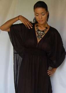 U244 BLACK/DRESS CAFTAN LOUNGE MADE 2 ORDER 2X 3X 4X  