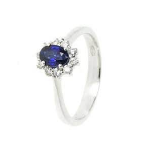    18Carati Sapphire and diamond ring 0.59 ct.   AF0295 8 Jewelry
