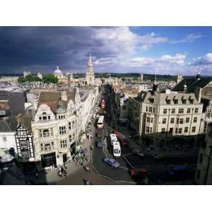 High Street from Carfax Tower, Oxford, Oxfordshire, England, United 