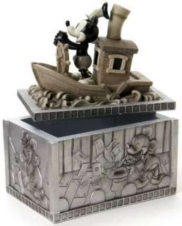 2010 DISNEY MICKEY MOUSE STEAMBOAT WILLIE LIDDED BOX  
