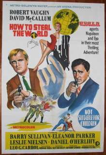 How To Steal The World Movie Poster Original 1969  