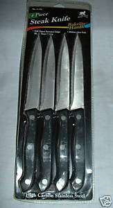 Steak Knife ~ 4 pc ~ Stainless Steel ~ Sealed Pack  