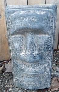 tiki easter island face free standing statue mold heavy duty plastic 