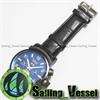 NEW DATE WEEK Automatic Mechanical Mens Wrist Watch Black Leather 