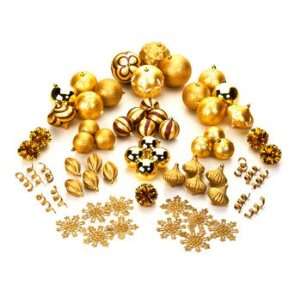 Colin Cowie 65 piece Ornament Collection   Gold