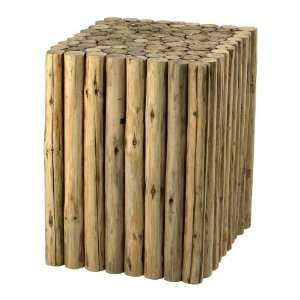  Modern Rustic Timber Side Table Cube Furniture & Decor