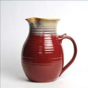  Tumbleweed Pottery 5573R Pitcher   Red