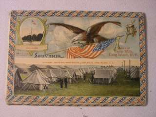   Fold Out Postcard of Views of Camp Mills, Long Island, New York  