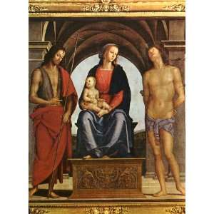  Acrylic Keyring Perugino Pietro The Madonna between St 