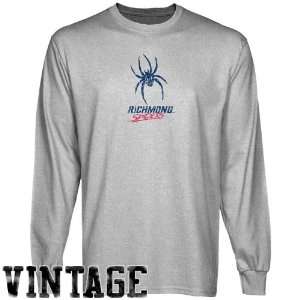  Richmond Spiders Ash Distressed Logo Vintage Long Sleeve T 