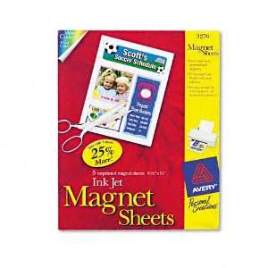  Magnet Sheets, 8 1/2 x 11, White, 5/Pack   Sold As 1 Pack   Improve 