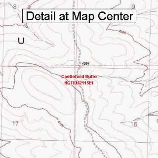  USGS Topographic Quadrangle Map   Castleford Butte, Idaho 