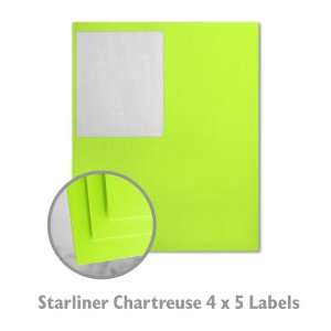  Starliner Chartreuse Label Sheet   100/Box Office 