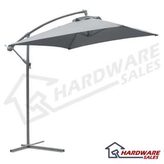 Adjustable Charcoal 9 Cantilever Umbrella w/ Base  