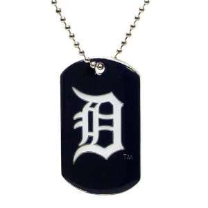   Detroit Tigers   MLB Enameled Logo Dog Tag Necklace