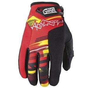    Answer Racing Syncron Gloves   2012   Small/Red/Yellow Automotive