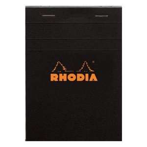  Rhodia Classic Staple Bound Lined Paper Pad   Black N° 16 