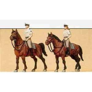  Preiser 10389 German Police On Horseback Summer Uniform (2 