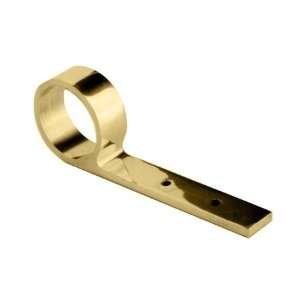  Arm Rail Bracket in Polished Solid Brass for 2 1/2 Tubing 