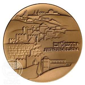  State of Israel Coins Jerusalem of Gold   Bronze Medal 