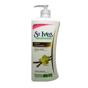 St. Ives Soften Creamy Vanilla Body Lotion, 600 mL, (FRENCH PACKAGING)