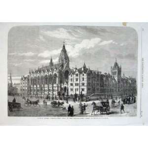  Columbia Market Bethnal Green London Old Print 1869