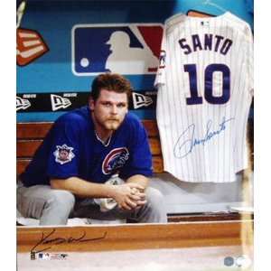 Kerry Wood and Ron Santo Chicago Cubs 2003 NLCS with Santo Jersey in 