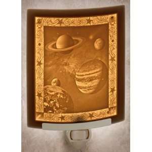  Celestial Bodies Curved Lithophane Nightlight Planets and 
