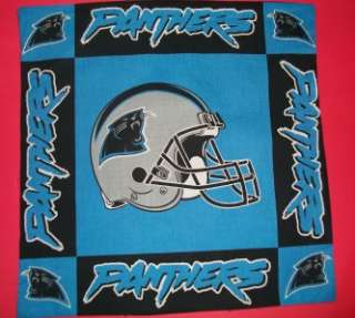Carolina Panthers fabric PILLOW PANELS PANEL pillows  