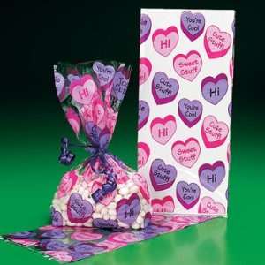  Heart Goody Bags   Party Favor & Goody Bags & Cellophane Treat Bags