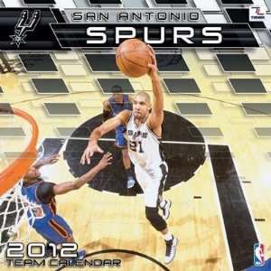  San Antonio Spurs 2012 Wall Calendar 12 X 12